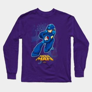 The Blue Bomber Mega Man Long Sleeve T-Shirt